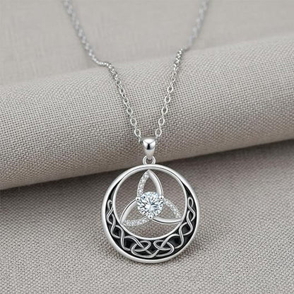 💎 JETZT 50 % RABATT! 🌸 Vintage-Halskette mit keltischem Knoten für Damen