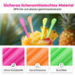 🍹Nur für kurze Zeit 50 % Rabatt🍹🌈Bunte Plastiklöffel-förmige Trinkhalme für Smoothies