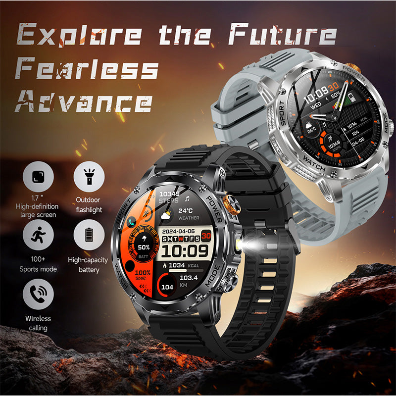 ⌚ Smartwatch mit Bluetooth, 1,7-Zoll-HD-Display und 1000-mAh-Akku