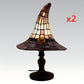 🧙‍♀️Zauberhafte Ambiente Buntglas-Hexenlampe💡
