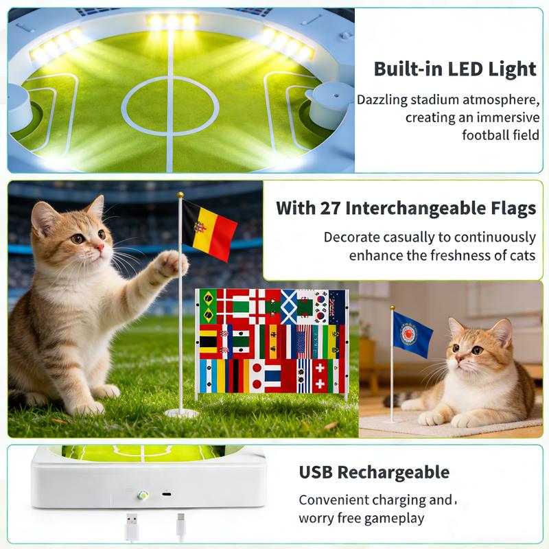 ⏰ 50 % RABATT – Nur für kurze Zeit ✨⚽ FIFA 2026 Katzen-Fußballspielzeug – im offiziellen Turnier-Design, interaktiv & für stundenlangen Spielspaß 🏆