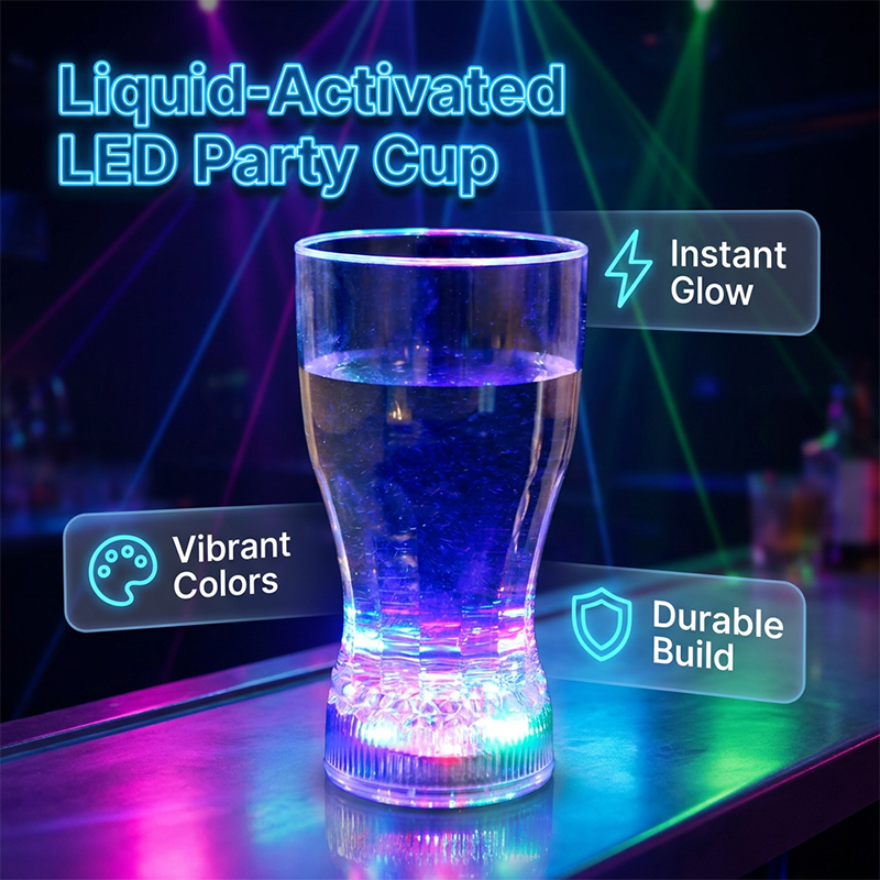 🍻 Flüssigkeitsaktivierter LED-Leuchtbecher 🌈