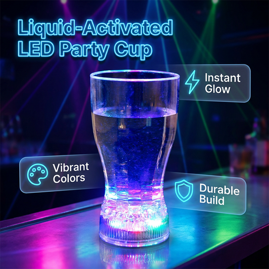 🍻 Flüssigkeitsaktivierter LED-Leuchtbecher 🌈