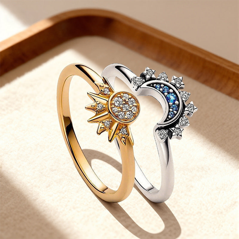 💍 50% RABATT! 🌙 Himmlisches Paar-Ring-Set – Verstellbare Ringe mit Gravur-Option – Perfekt als Liebesbeweis oder Freundschaftsring – elegantes Design für zwei ❤️✨