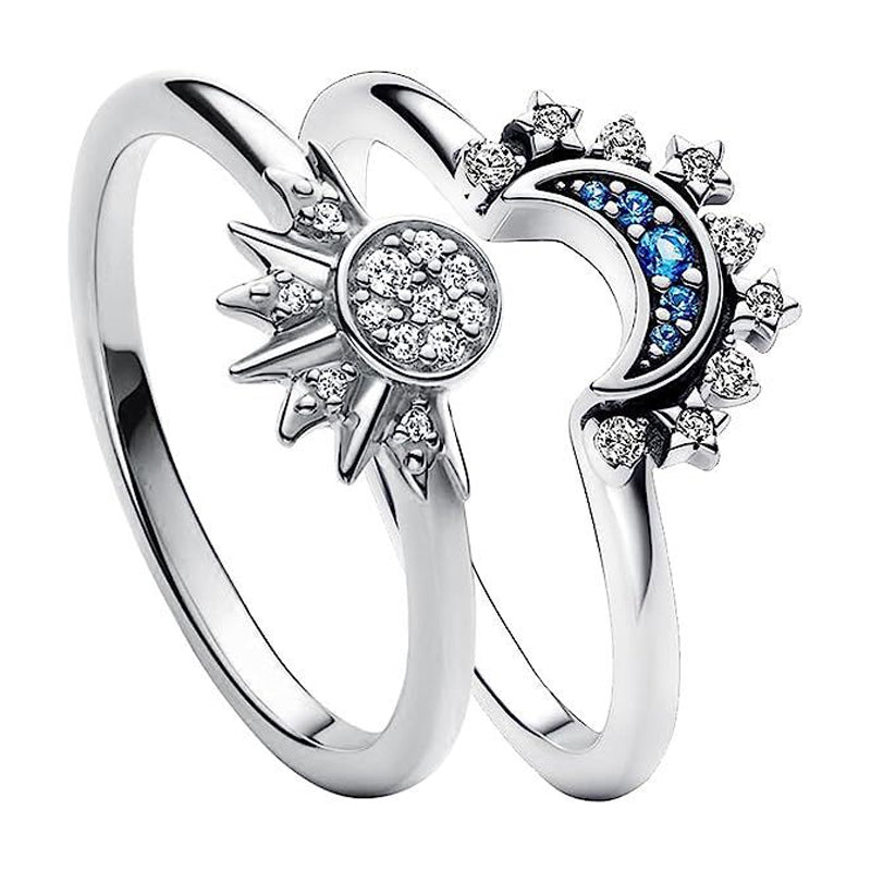 💍 50% RABATT! 🌙 Himmlisches Paar-Ring-Set – Verstellbare Ringe mit Gravur-Option – Perfekt als Liebesbeweis oder Freundschaftsring – elegantes Design für zwei ❤️✨