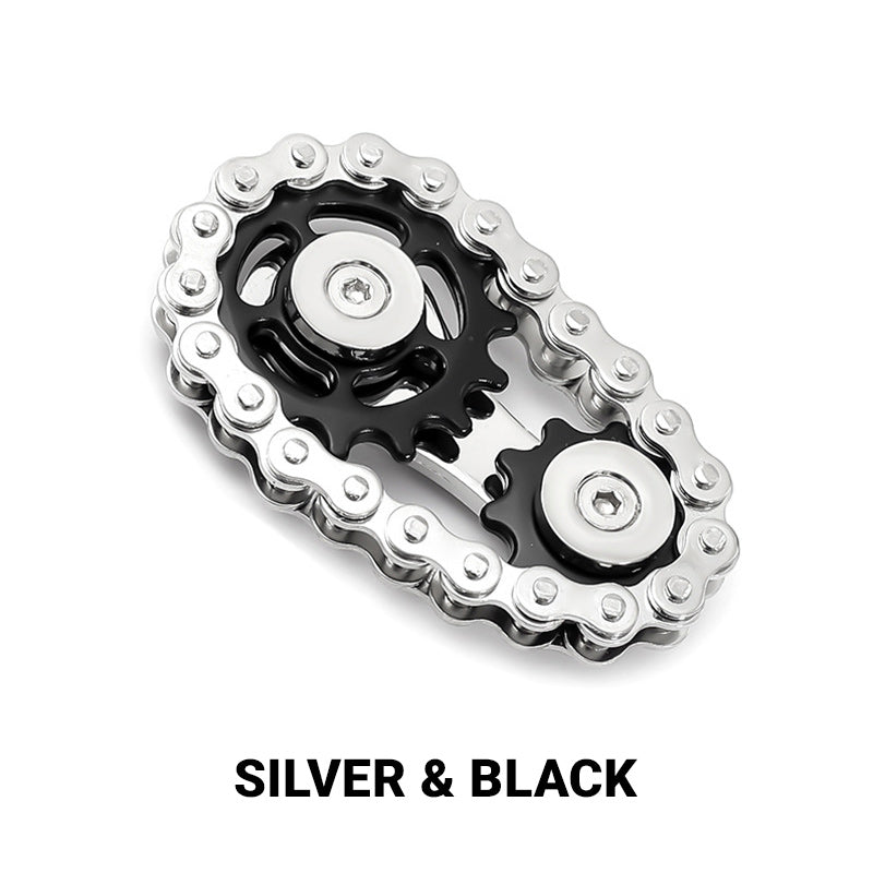 ⚙️ Edelstahl-Zahnrad-Ketten-Fidget-Spinner