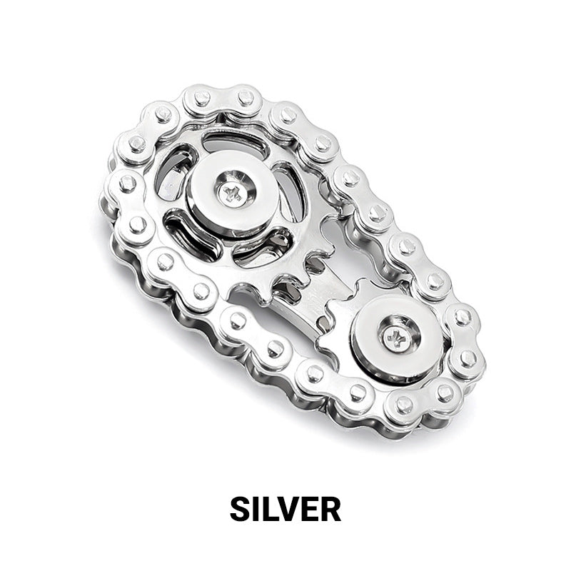 ⚙️ Edelstahl-Zahnrad-Ketten-Fidget-Spinner