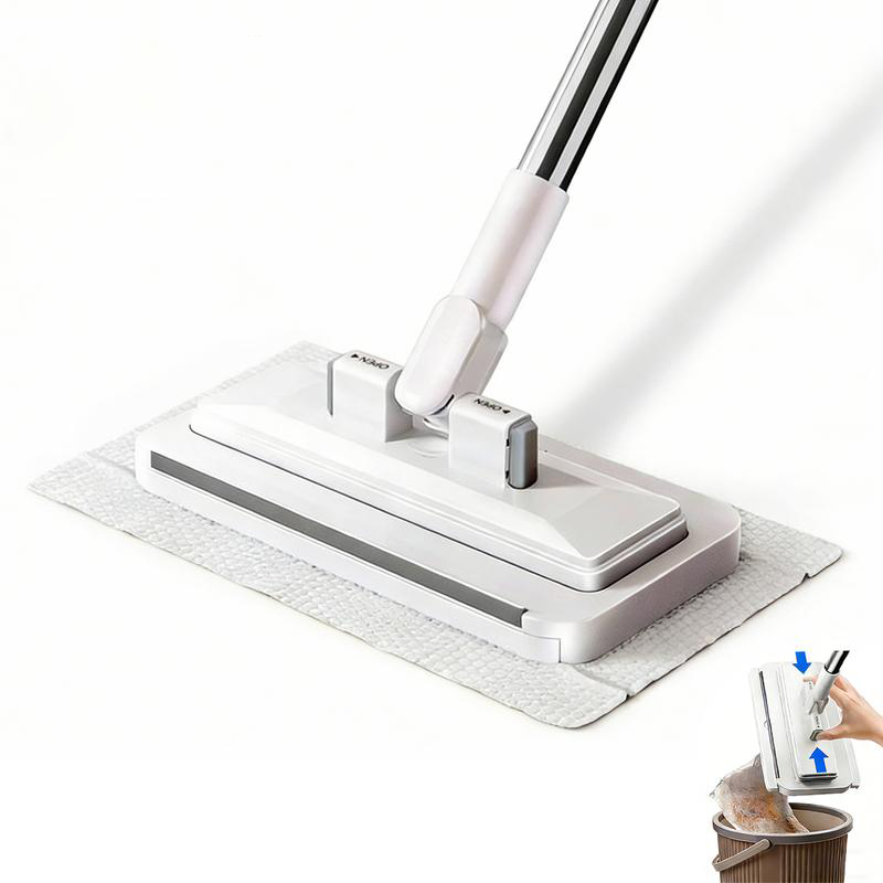 ⏳Begrenzte Zeit 50% Rabatt💥Freihand-Flachmopp mit universeller Tuchklemme