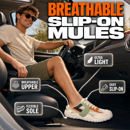 👞 50% RABATT! 🦶 Herren Atmungsaktive Slip-On Pantoletten – Leicht, bequem & vielseitig – Ideal für Alltag, Büro & Freizeit ☀️