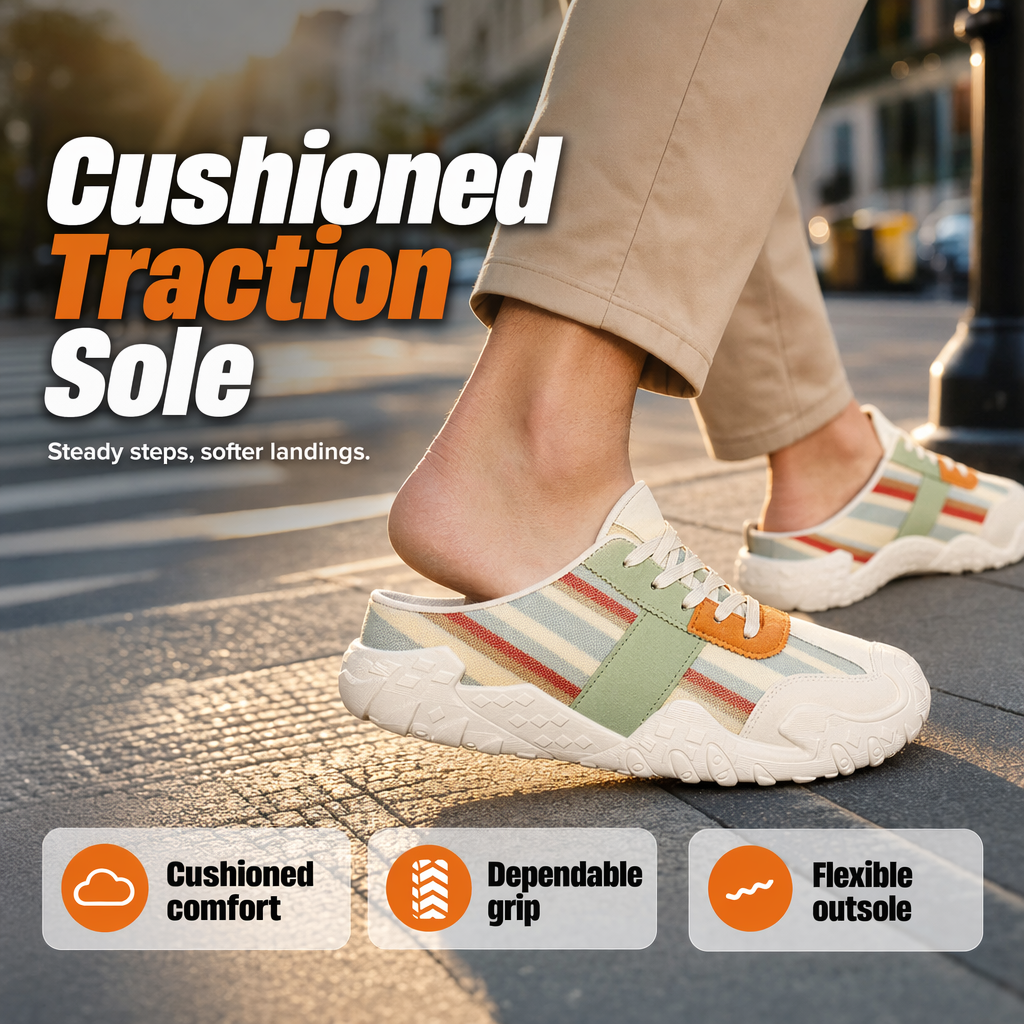 👞 50% RABATT! 🦶 Herren Atmungsaktive Slip-On Pantoletten – Leicht, bequem & vielseitig – Ideal für Alltag, Büro & Freizeit ☀️