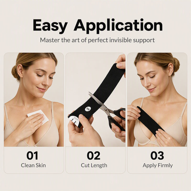 💃 Atmungsaktives Unsichtbares Brust-Lift-Tape