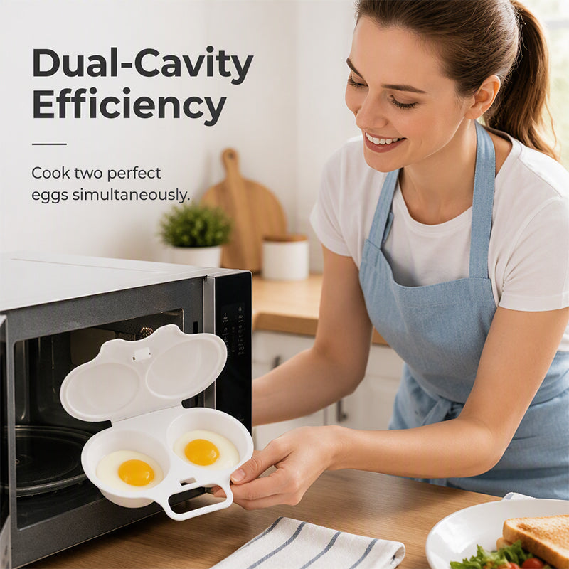🥚 JETZT 50% RABATT! ⏱️ Mikrowellen-Eierkocher – Perfekte pochierte Eier in 2 Min., ohne Öl & spritzfrei – Schnelles, gesundes & sauberes Frühstück 🌿