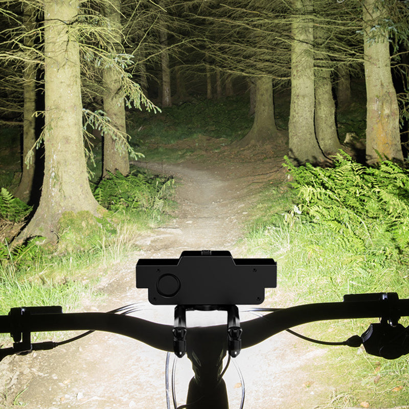 🚴 Ultrahelle LED-Fahrradleuchte mit Doppelstrahl 🔋