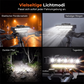 🚴 Ultrahelle LED-Fahrradleuchte mit Doppelstrahl 🔋