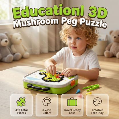 🍄 Kreatives 3D-Pilz-Steckpuzzle 🧠