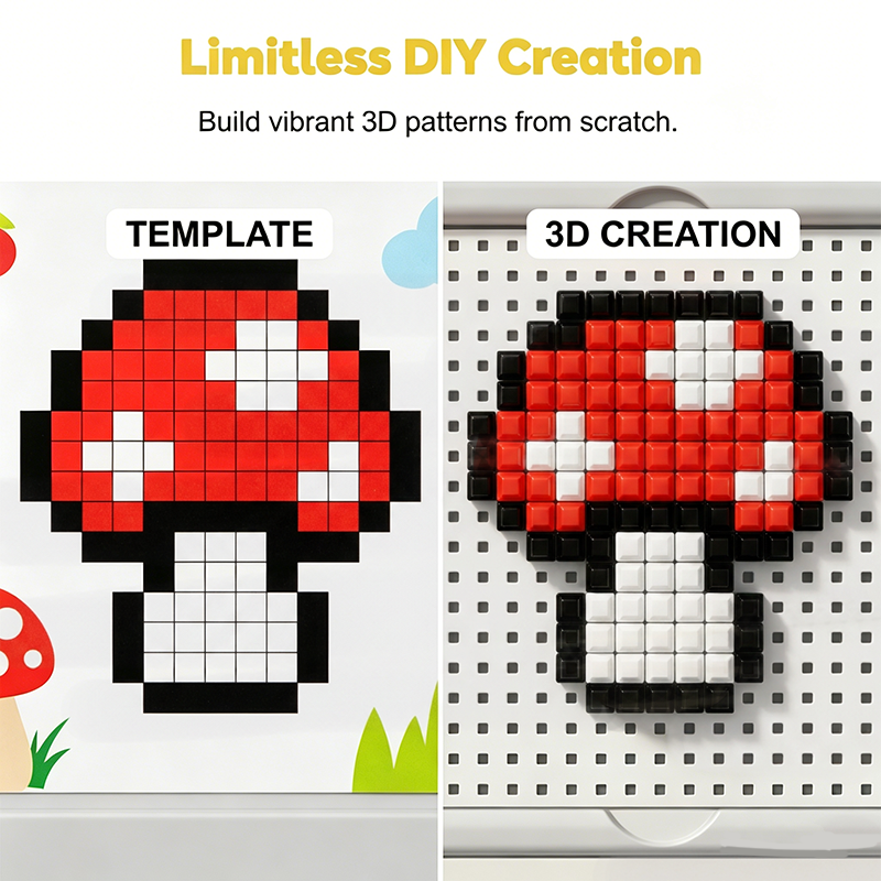 🍄 Kreatives 3D-Pilz-Steckpuzzle 🧠