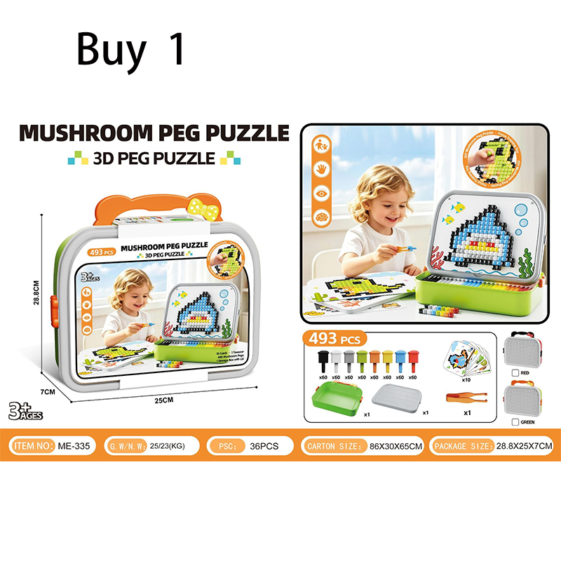 🍄 Kreatives 3D-Pilz-Steckpuzzle 🧠