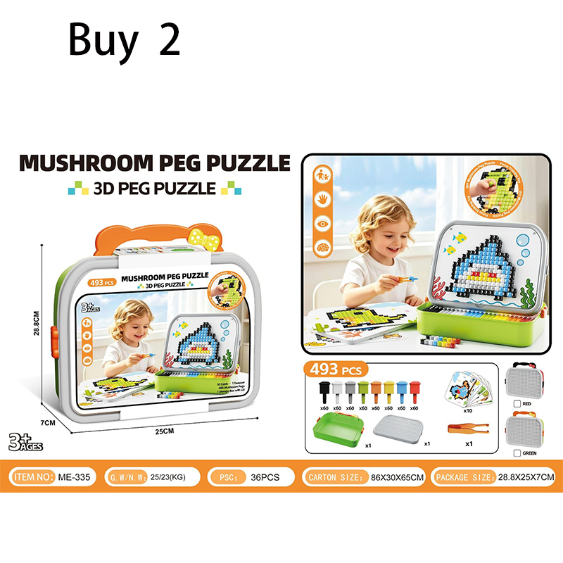 🍄 Kreatives 3D-Pilz-Steckpuzzle 🧠
