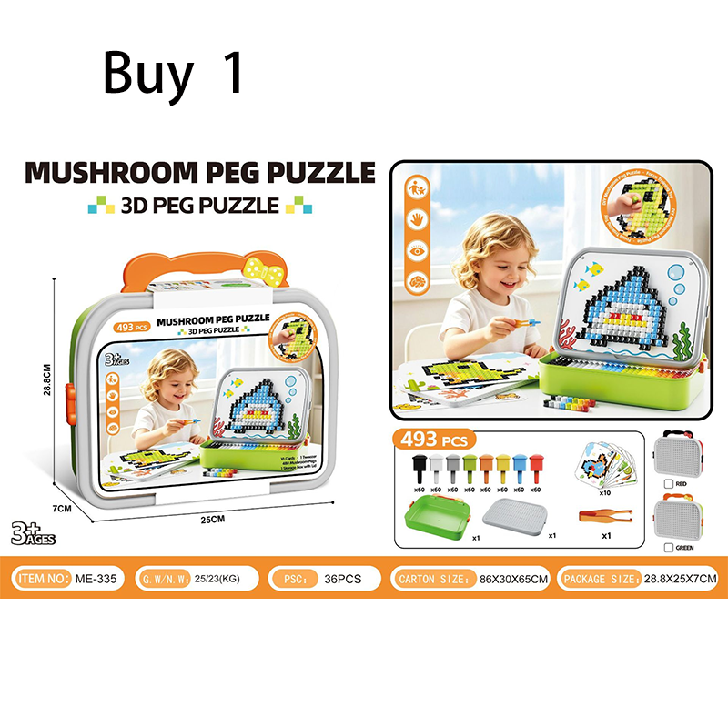 🍄 Kreatives 3D-Pilz-Steckpuzzle 🧠