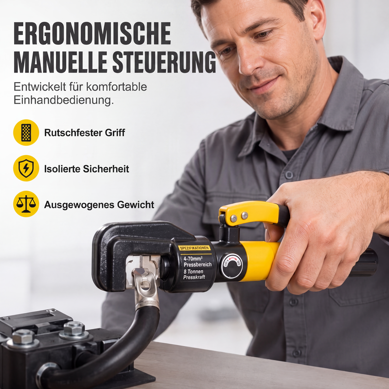 Tragbares manuelles hydraulisches Crimpwerkzeug
