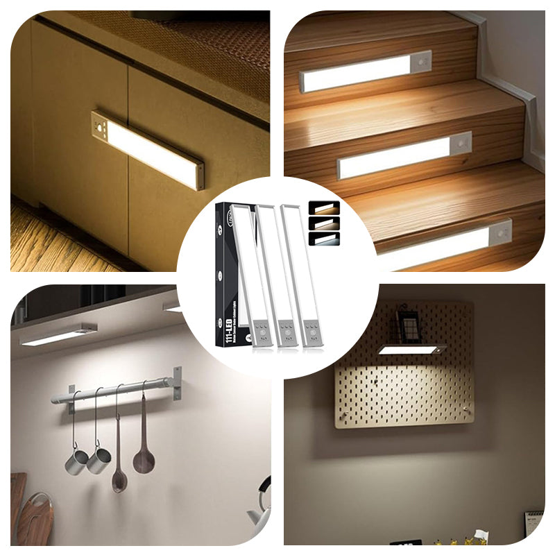 💡Aufladbare kabellose Bewegungssensorlampe unter dem Schrank – Licht genau dann, wenn Sie es brauchen✨