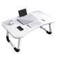 🛋️ Klappbarer Laptop-Bettisch mit Becherhalter 📐