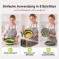 🥗 3-teiliges klappbares Sieb-Set mit Abtropfboden 💧