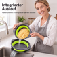 🥗 3-teiliges klappbares Sieb-Set mit Abtropfboden 💧