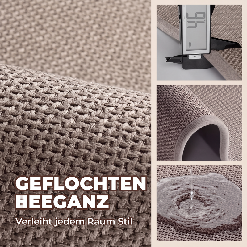 💧 Geflochtener saugfähiger und rutschfester Teppich 🦶