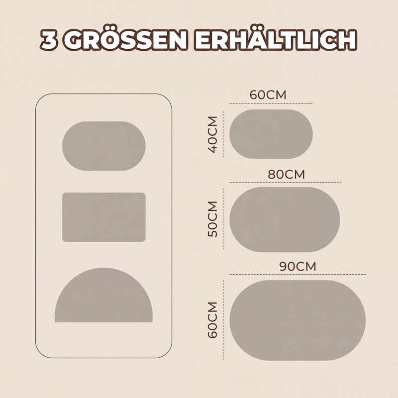 💧 Geflochtener saugfähiger und rutschfester Teppich 🦶