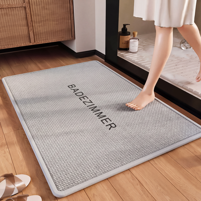 💧 Geflochtener saugfähiger und rutschfester Teppich 🦶