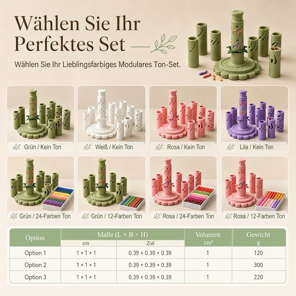 DIY-Werkzeug zum Formen von Tonblumen und modulares Tonblumen-Herstellungswerkzeug für handwerkliche Bastelarbeiten