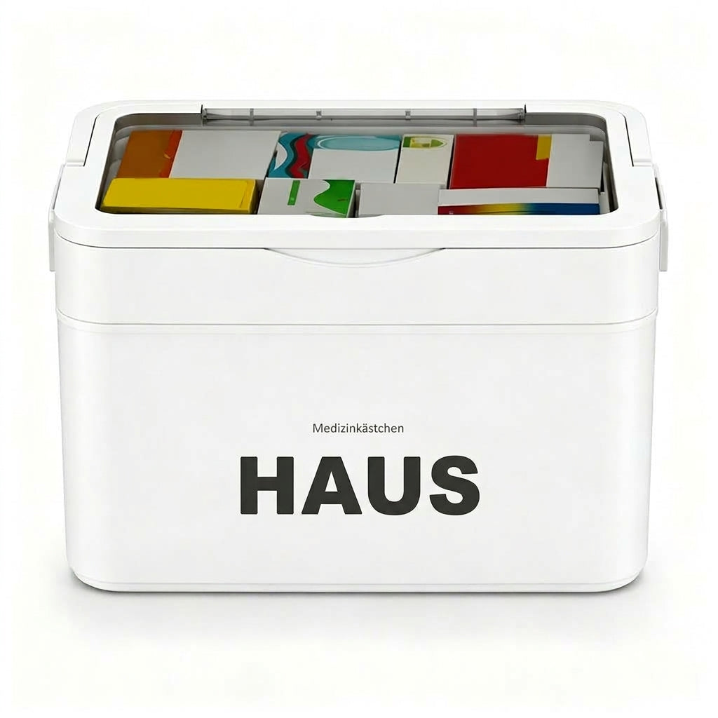 💊 Große Medikamenten-Aufbewahrungsbox aus Kunststoff – Mehrlagig, unterteilt & tragbar für Haushalt & Notfall ✨