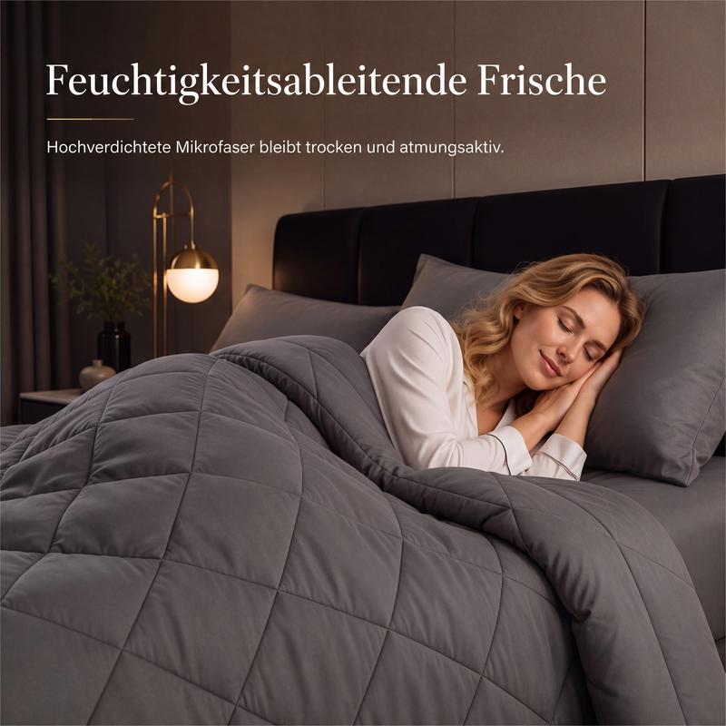 🛏️ 50 % Rabatt!! ☁️3-teiliges Steppdecken-Set mit Kissenbezügen