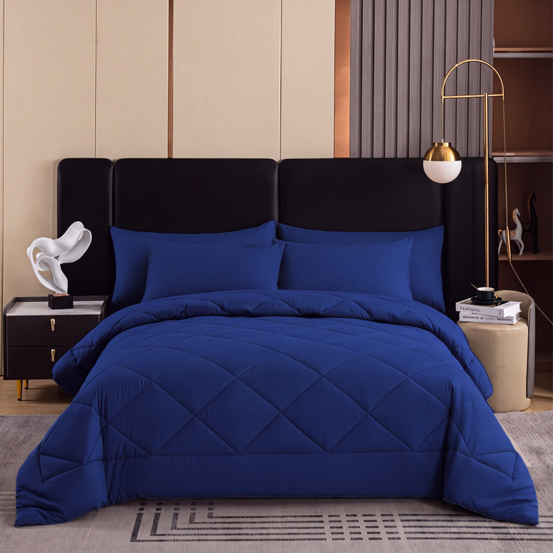 🛏️ 50 % Rabatt!! ☁️3-teiliges Steppdecken-Set mit Kissenbezügen