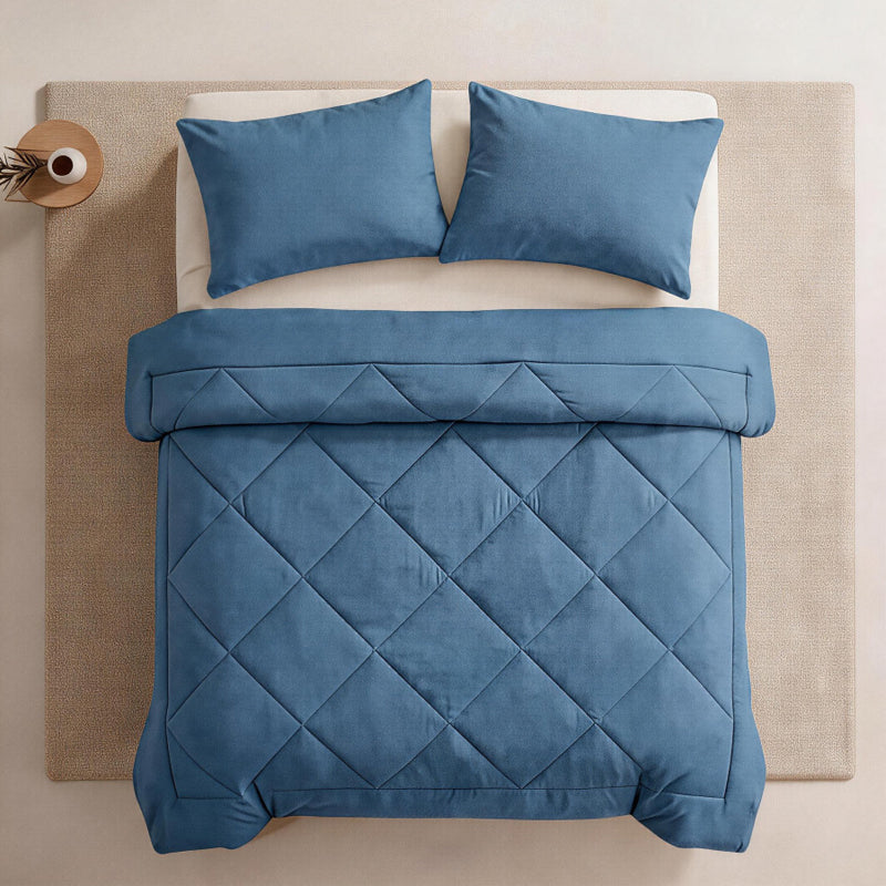 🛏️ 50 % Rabatt!! ☁️3-teiliges Steppdecken-Set mit Kissenbezügen
