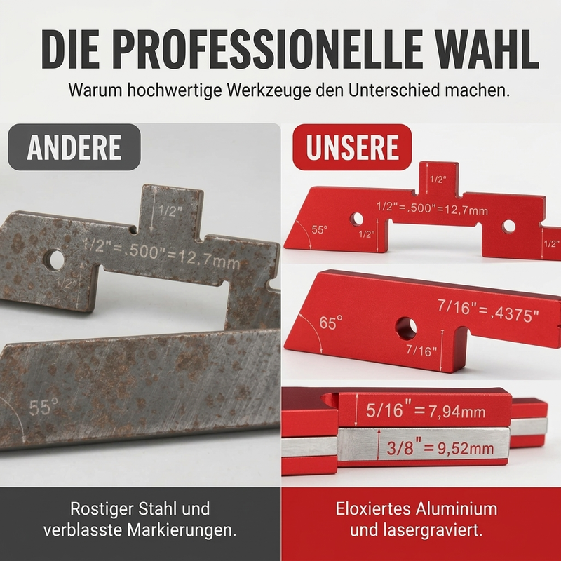 🔧 50 % RABATT📏Einstellblöcke aus Aluminiumlegierung für die Holzbearbeitung