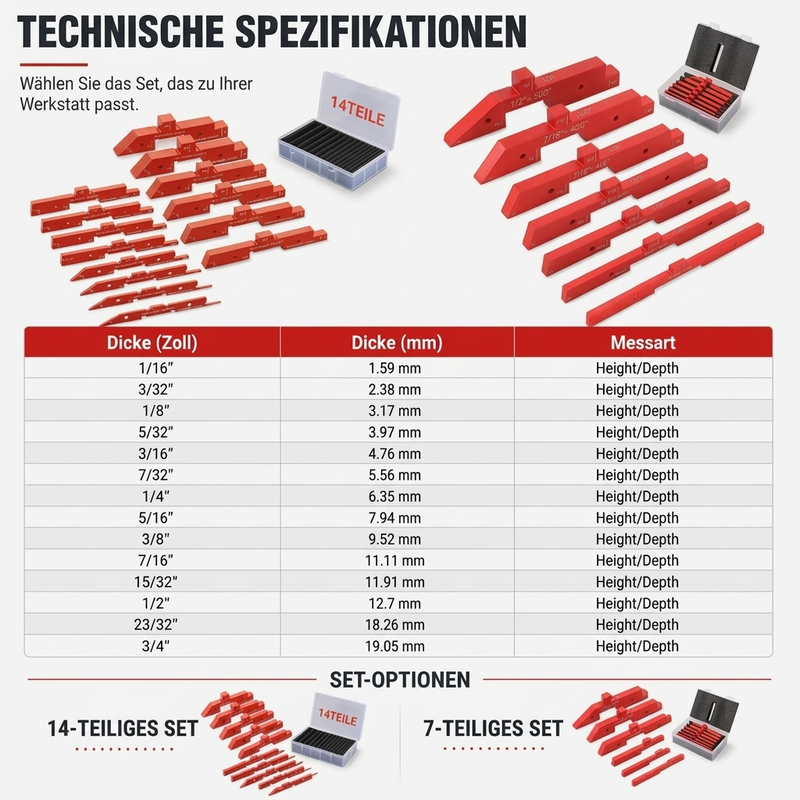 🔧 50 % RABATT📏Einstellblöcke aus Aluminiumlegierung für die Holzbearbeitung