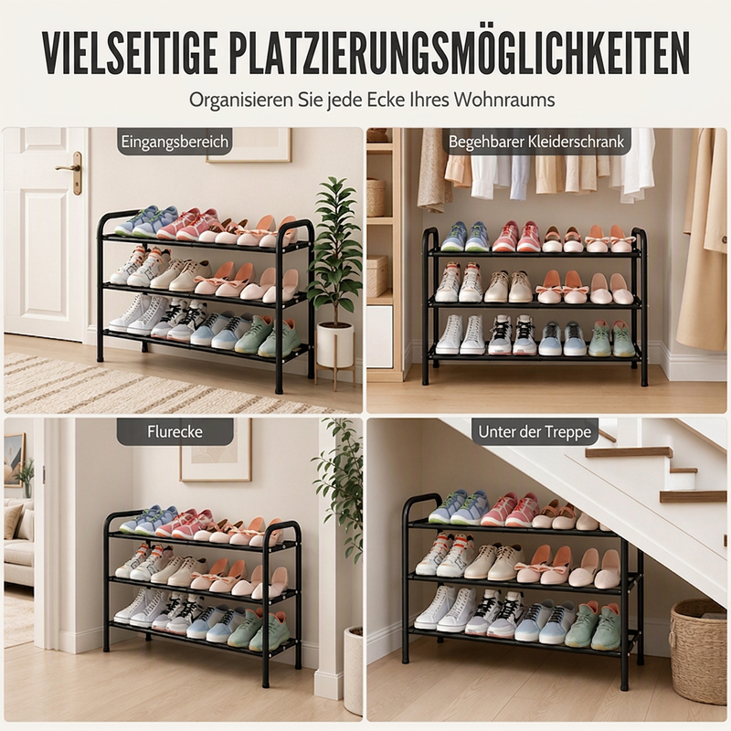 👟 50% RABATT! 🏠  Erweiterbares Schuhregal✨