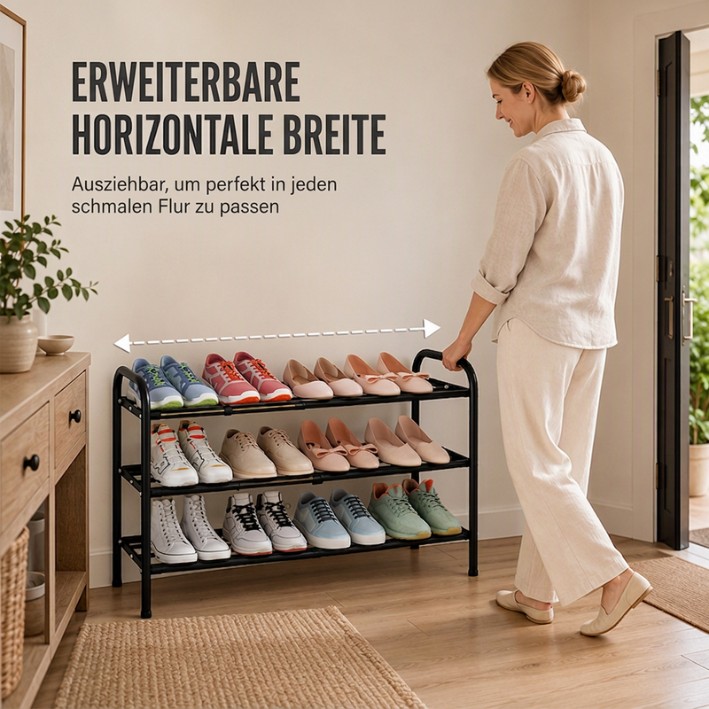 👟 50% RABATT! 🏠  Erweiterbares Schuhregal✨