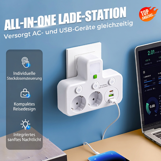⏳Begrenzte Zeit 50% Rabatt💥Intelligente Steckdosenleiste mit USB-Anschlüssen