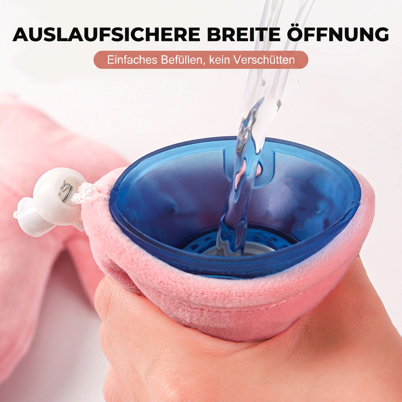 1400 ml U-förmige Wärmflasche für Nacken und Schultern