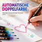 Doppellinien-Metallic-Konturmarker-Set Glitzer-Kunststifte