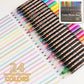 Doppellinien-Metallic-Konturmarker-Set Glitzer-Kunststifte