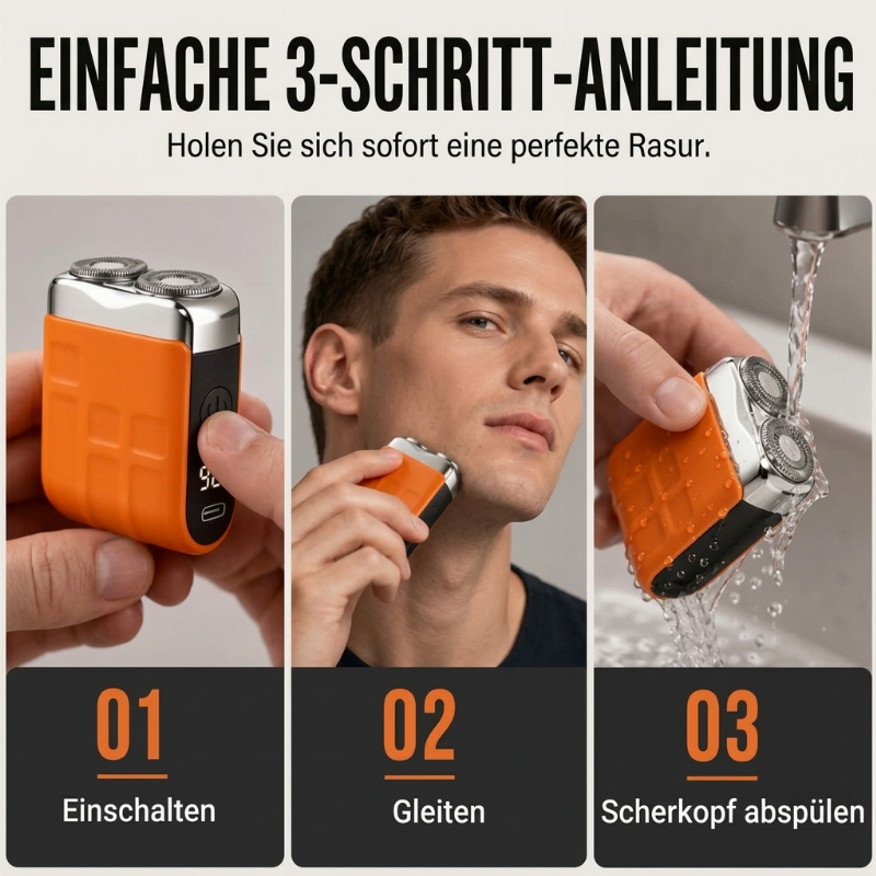 Wiederaufladbarer magnetischer Mini-Taschenrasierer