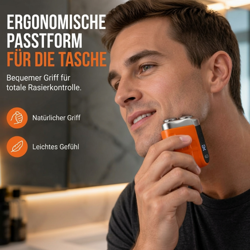 Wiederaufladbarer magnetischer Mini-Taschenrasierer