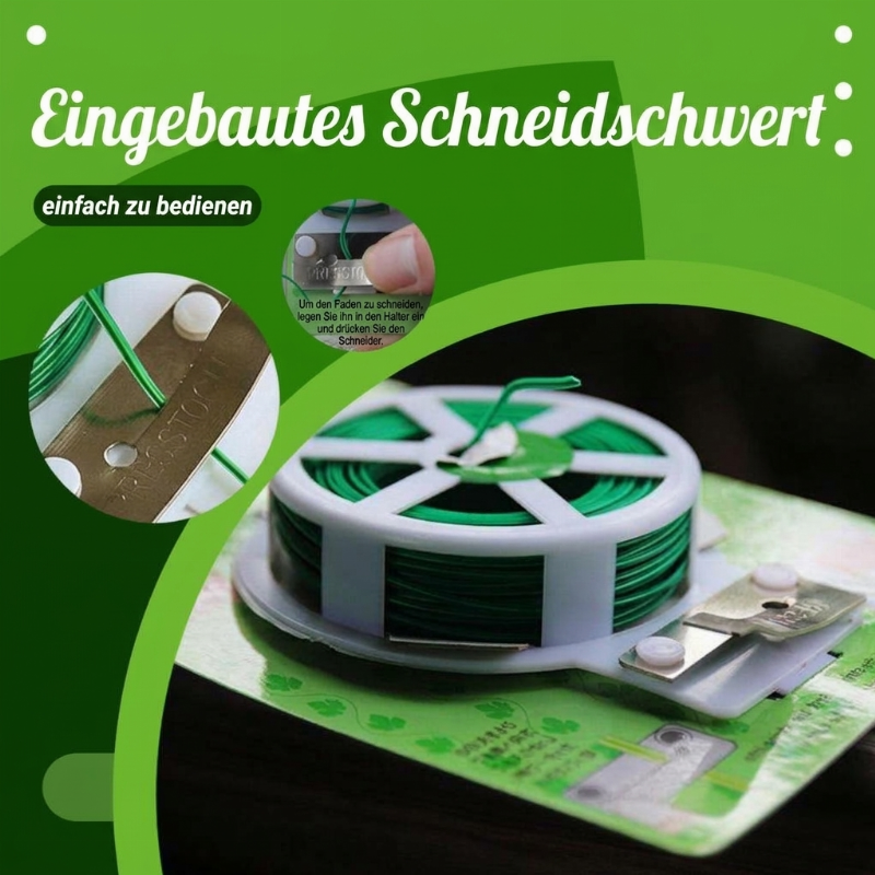 ⏳Begrenzte Zeit 50% Rabatt💥Garten-Drehbindedraht mit Schere