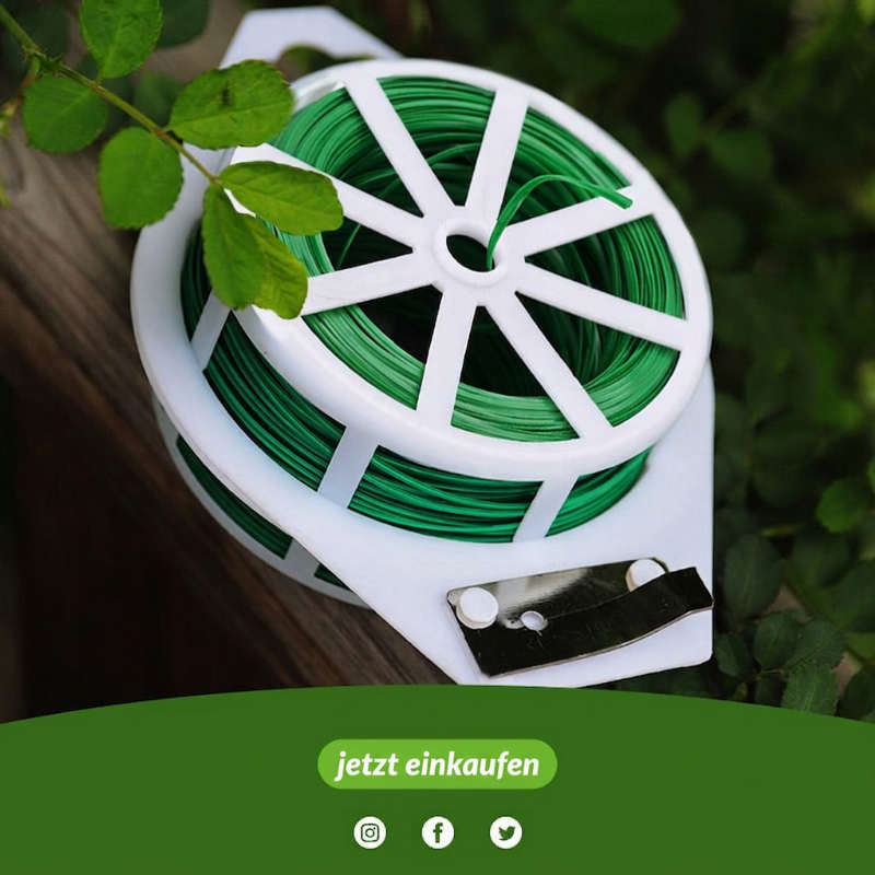 ⏳Begrenzte Zeit 50% Rabatt💥Garten-Drehbindedraht mit Schere