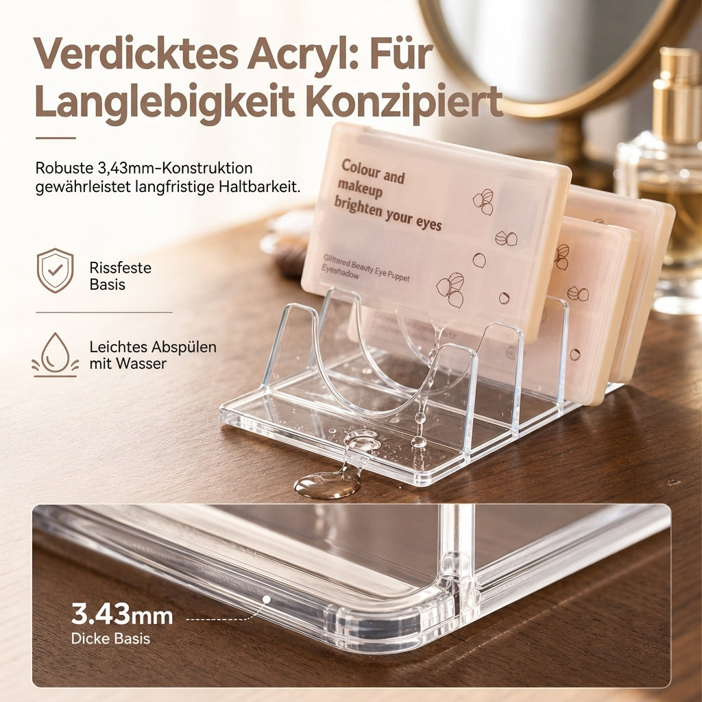 ⏳Begrenzte Zeit 50% Rabatt💥Transparente unterteilte Lidschattenpaletten-Aufbewahrung
