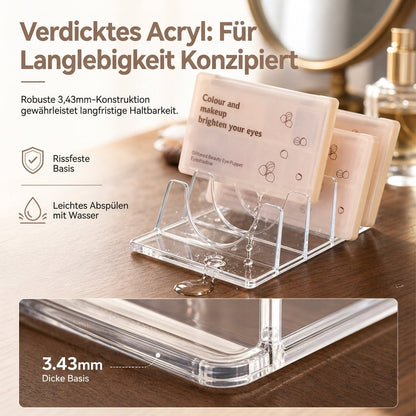 ⏳Begrenzte Zeit 50% Rabatt💥Transparente unterteilte Lidschattenpaletten-Aufbewahrung